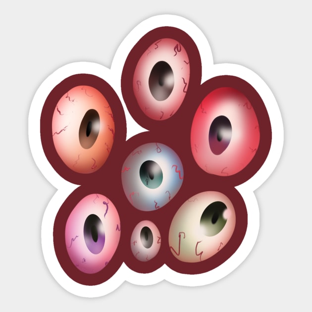 mutant eyes Sticker by jamesweinreb